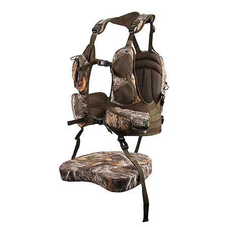 Hunting Camo Vest Turkey Realtree Cushioned Seat Zippered Clothes